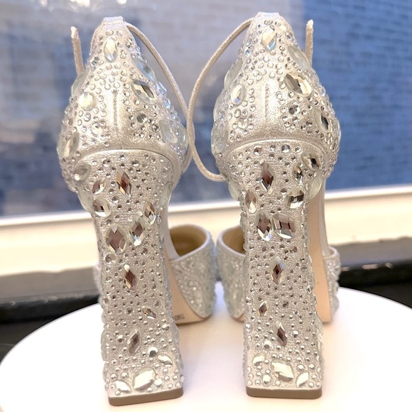 🌸 JESSICA SIMPSON🌸 Dreama Sequined Platform Pump Size 7.5 M - Picture 8 of 11
